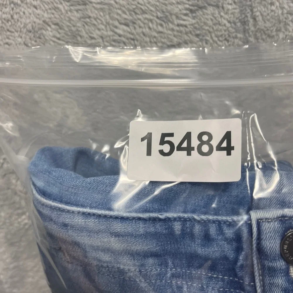 Banana Republic Traveler Jeans Mens 33x34 Slim Fit Light Wash Blue Denim Pants